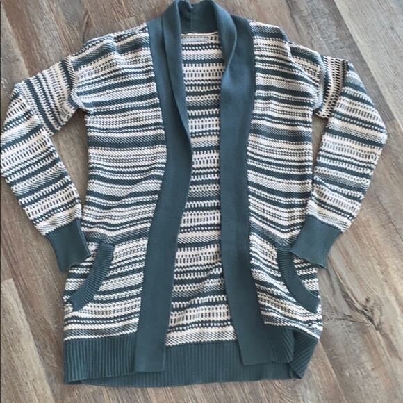 Rubbish Open Front Striped Cardigan Sweater XS - Picture 2 of 8